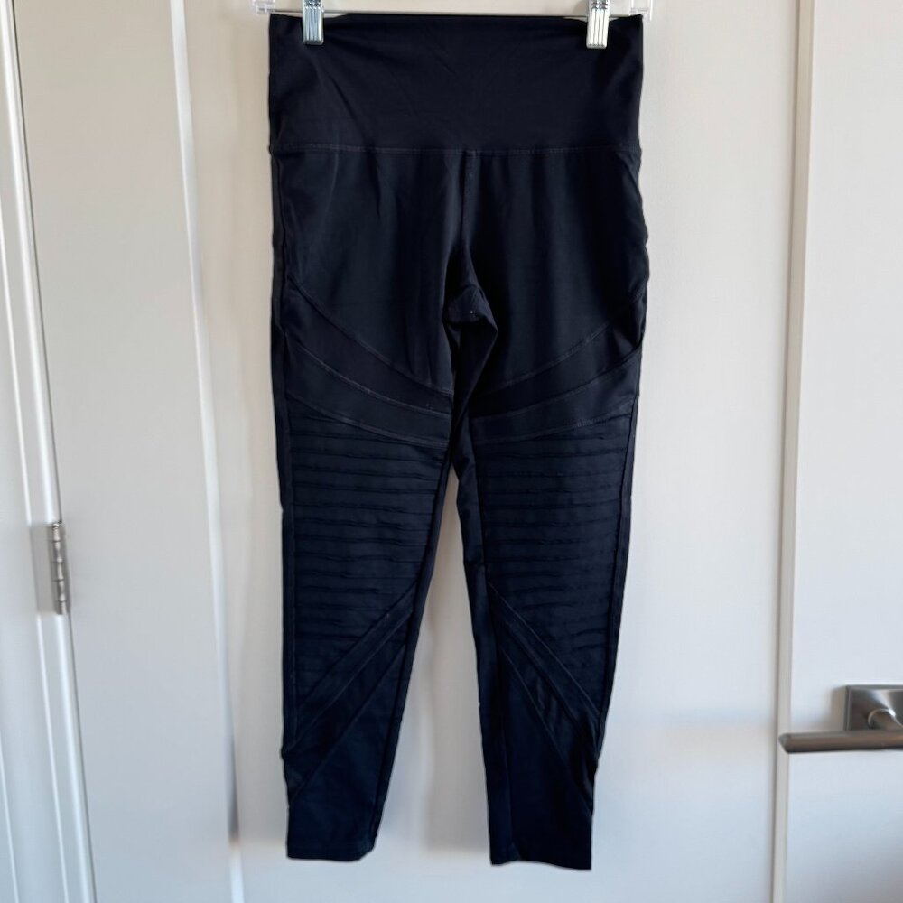 Aerie Ribbed Panel Chill Play Move Legging, mesh panels